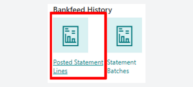 Bankfeed history