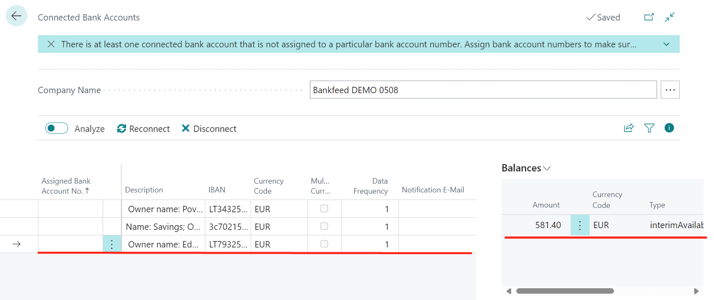 Real-time bank balance | Bankfeed