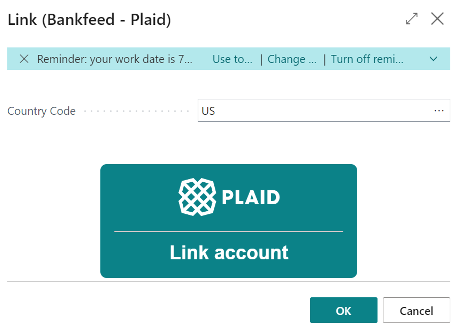 Assisted Setup Plaid | Bankfeed