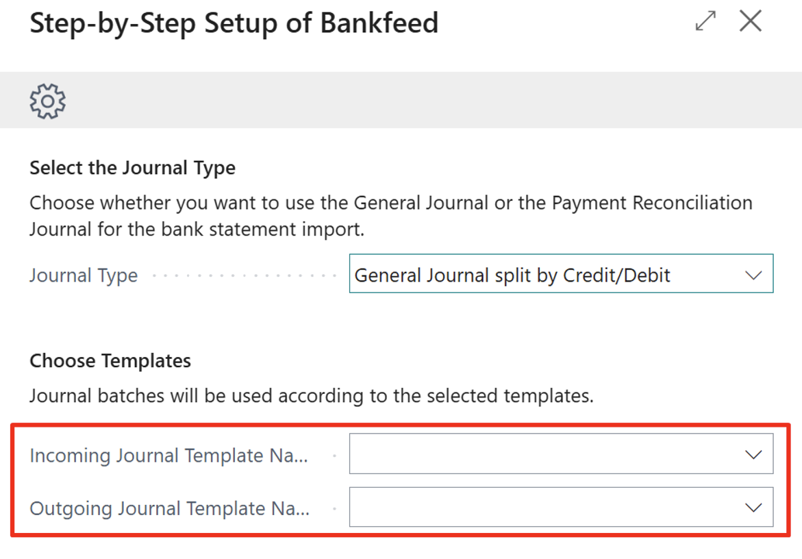 Journal templates | Bankfeed