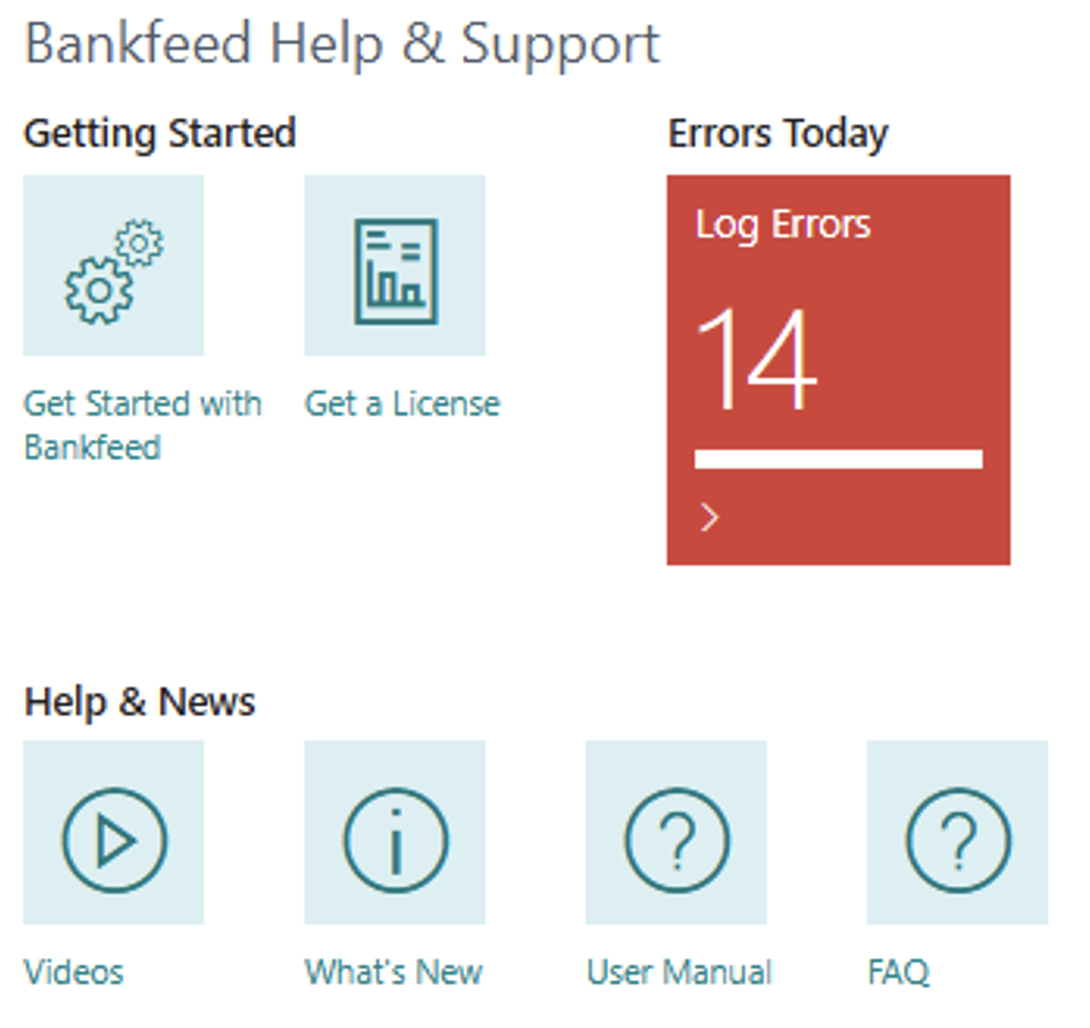 Bankfeed Help & Support