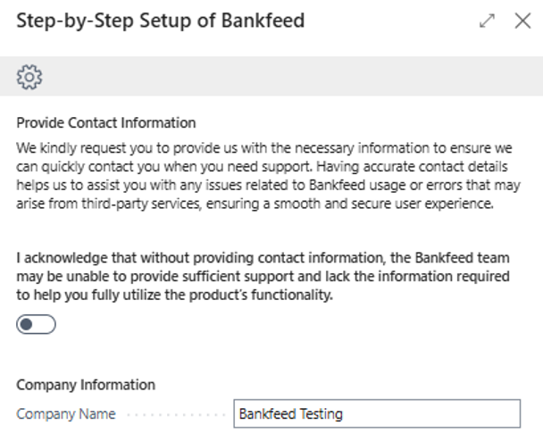 Get started with Bankfeed