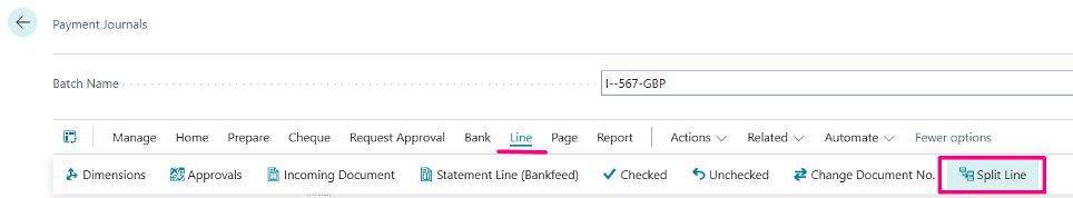 Payment journals | Bankfeed