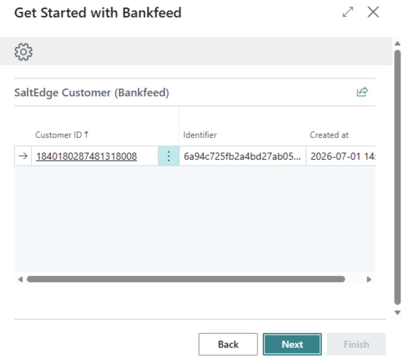 Salt Edge connection | Bankfeed