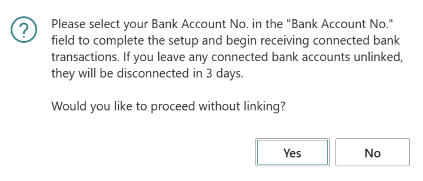 Link bank accounts | Bankfeed